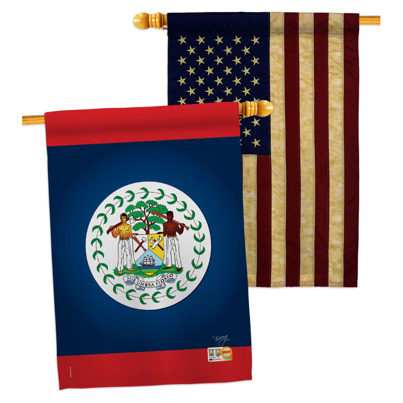Drapeau de maison en polyester 2 côtés 3 pi 3 po x 2 pi 2 po