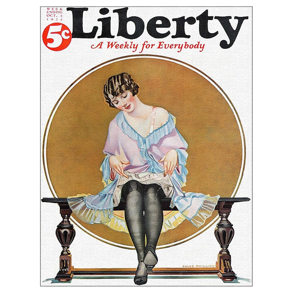 Leinwandbild Liberty Magazine October 1924 von C. Coles Phillips