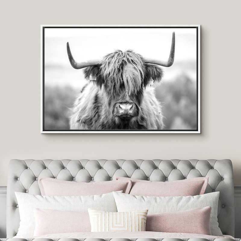 Animaux - Shetland noir et blanc, H 16 po x l 24 po x P 1,5 po, Blanc