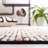 Rynesha Flat Weave Wool/Jute Striped Rug in Ivory/Black-229920651