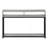 Metal X Frame Console Table with Open Shelves-2001785307