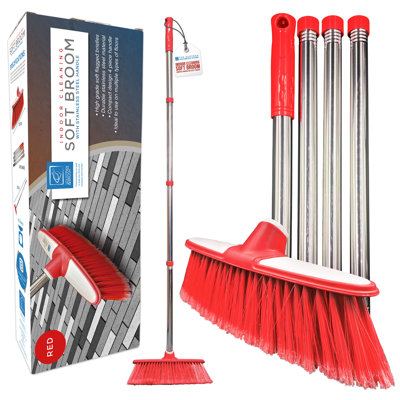 Long Handled Indoor Sweeping Broom Soft Bristle Brush