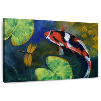 Brampt Showa Koi And Dragonfly