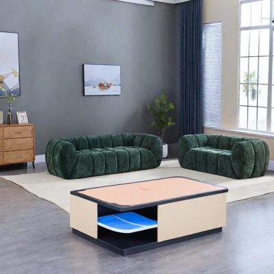 Canapé en chenille de qualité supérieure, de conception moderne et matelassé pour le salon