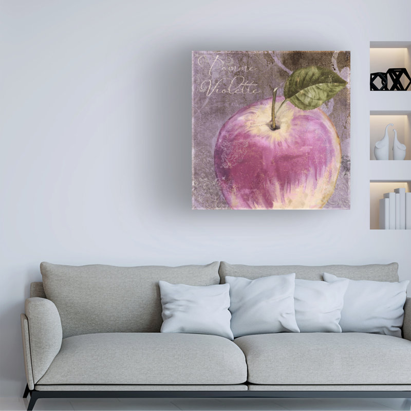 Art sur toile Sasha Violette Iv, H 14 po x l 14 po