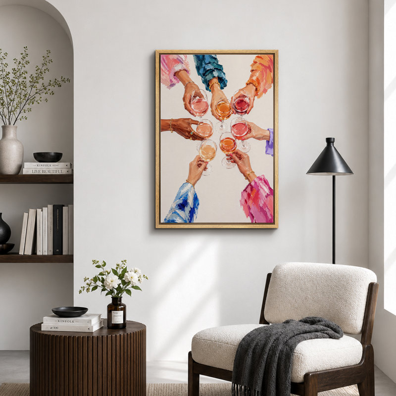 Art de cocktail coloré, images de salle de bar, impression sur toile encadrée, H 36 po x l 24 po x P 1,5 po, Cadre naturel