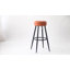 Tabouret haut rond rembourré, ensemble de 2-1208351152