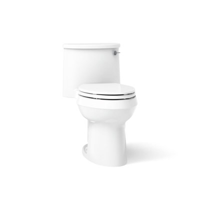 Toilette monopièce allongée économe en eau de 1,28 GPF Adair (siège inclus)