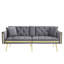 2 Seater Velvet Sofa Bed-1525232834