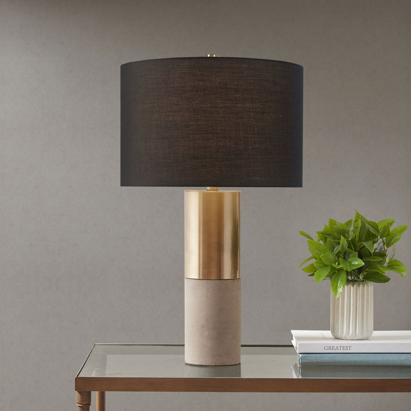 Lampe de table en béton