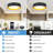 Janulia 15in LED Flush Mount, Modern Dimmable APP Remote Control