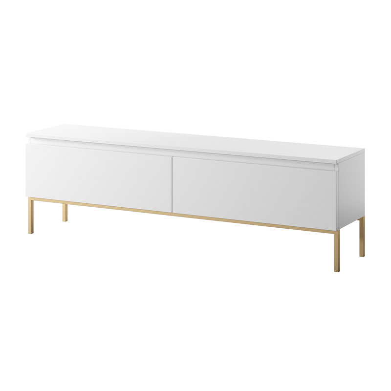 Shaima Unfinished TV Stand for TVs up to 75, 46cm H x 381cm W x 32cm D, White