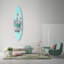 Oliver Gal Diamond Drinks and Candy Surfboard Fashion - Die-Cut Acrylic Glass Wall Art Sculpture