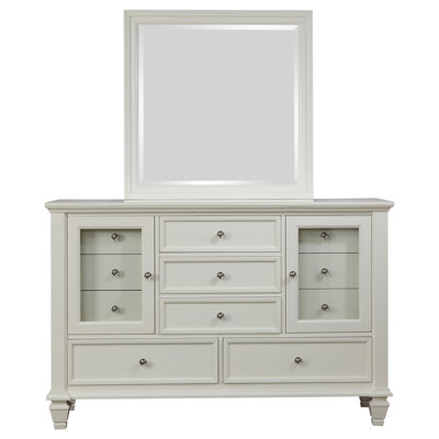 Commode 11 tiroirs Clarah blanc crème Clarah
