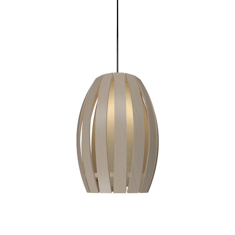 1 - Light Pendant, 12.99" H x 8.27" W x 8.27" D, Sand