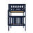 Twin over Twin Solid Wood Slat Standard Bunk Bed with Straight Ladder-73769015