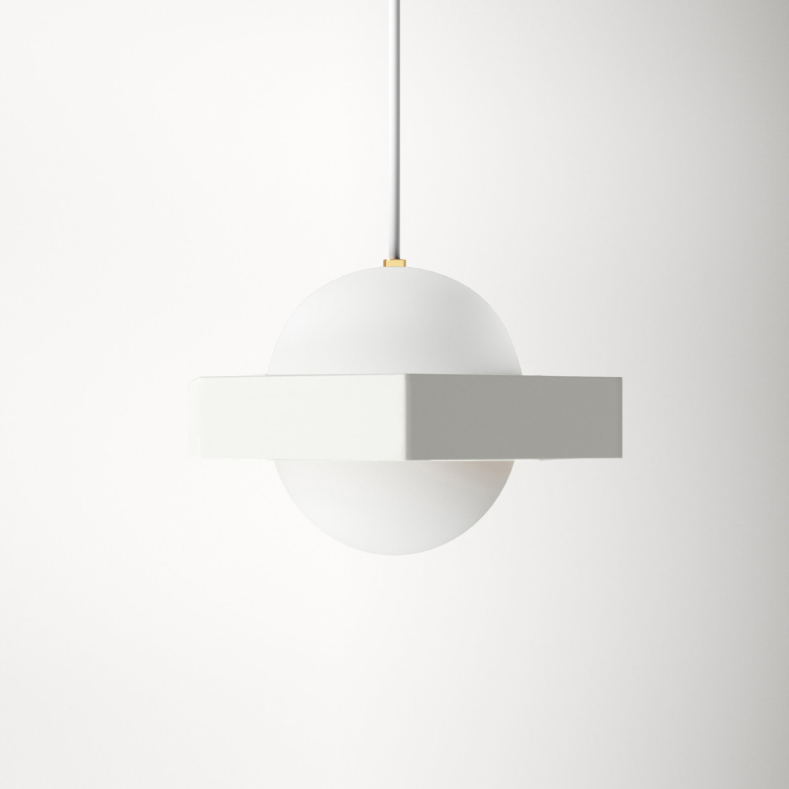 Saffian Single Light Glass Dimmable Pendant
