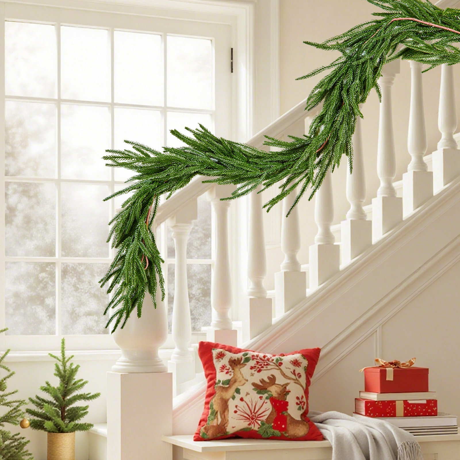 11" Norfolk Pine Christmas Garland, 6' L