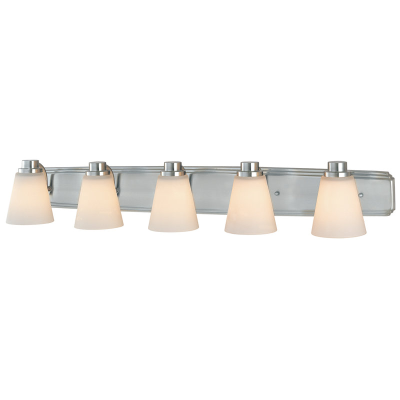 Beddingfield 5 - Light Dimmable Vanity Light, Satin Nickel
