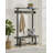 Pomona 48" Hall Tree with Open Storage, Slate Gray-1981361094