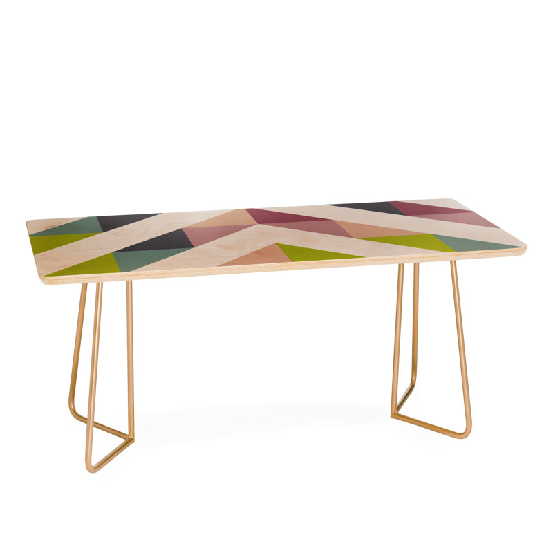 Table basse à ressorts patchwork