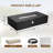 Rectangular Black Terrazzo Fireplace,56 inches