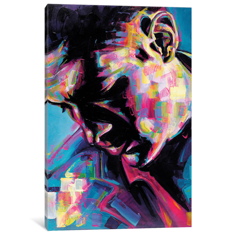 «Poseur» par James Gray - Estampe numérique sur toile tendue avec châssis, H 26 po x l 18 po x P 1,5 po, Toile tendue