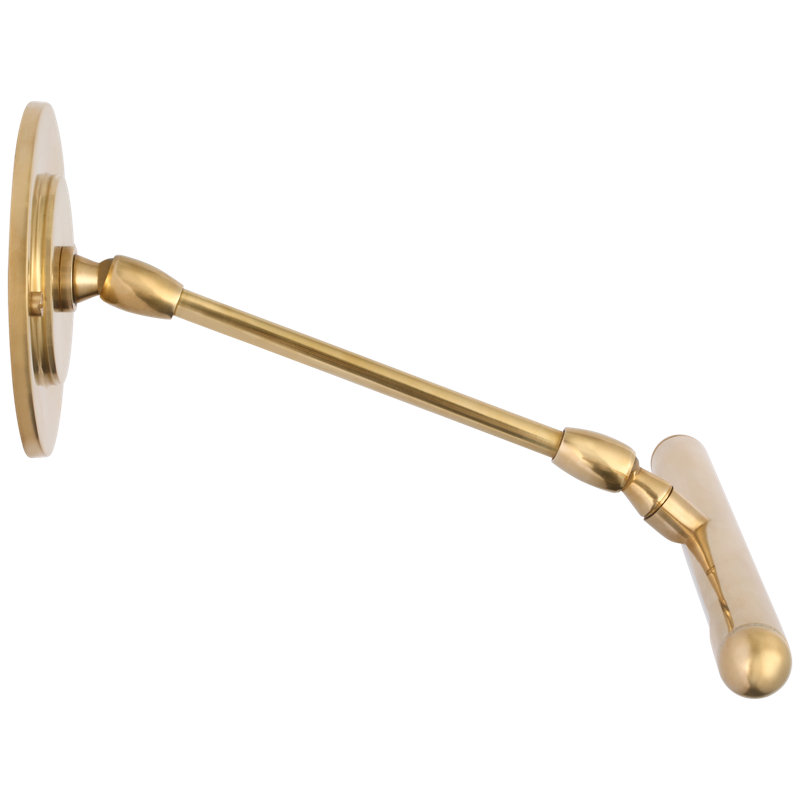 Emery LED Wall Mounted Picture Light By Amber Lewis, Hand-Rubbed Antique Brass