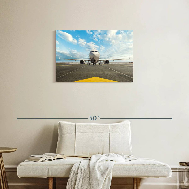 Mehar avion en veille, H 20 po x l 30 po