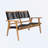 Gabriellia 47.24'' Wide Acacia Loveseat