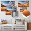 Dunes du désert, horizon panoramique V - désert, art mural en métal-819218115