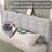 Kempst Upholstered Full Size Bed Frame with Adjustable Headboard, Full Platform Bedframe with Charging Station, Mattress Foundation with Wooden Slats Support, No Box Spring Needed-919488228-919488235