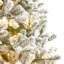 2.1m Pre-lit Flocked Woodcote Spruce Christmas Tree