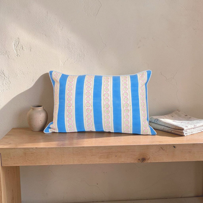 Housse de coussin Malhaar, Bleu