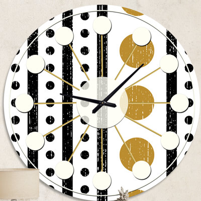 Horloge murale rétro Mid-Century