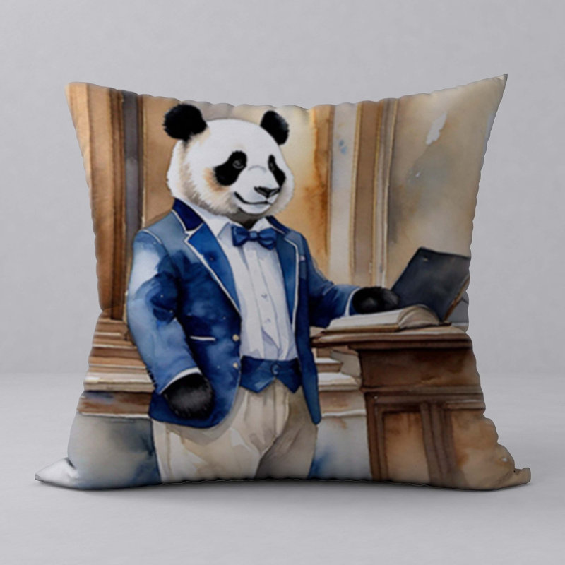 Abstract Reversible Throw Pillow