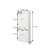 71" Kitchen Pantry Storage Cabinet