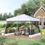 Tente à auvent inclinable avec filet Outsunny-114930116
