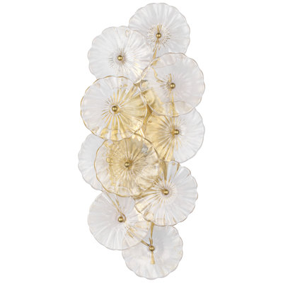 Julie Neill Gianna 21" Layered Sconce with Clear Glass