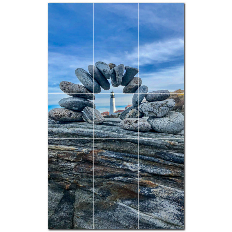 Murale décorative en céramique 4,25 po x 4,25 po