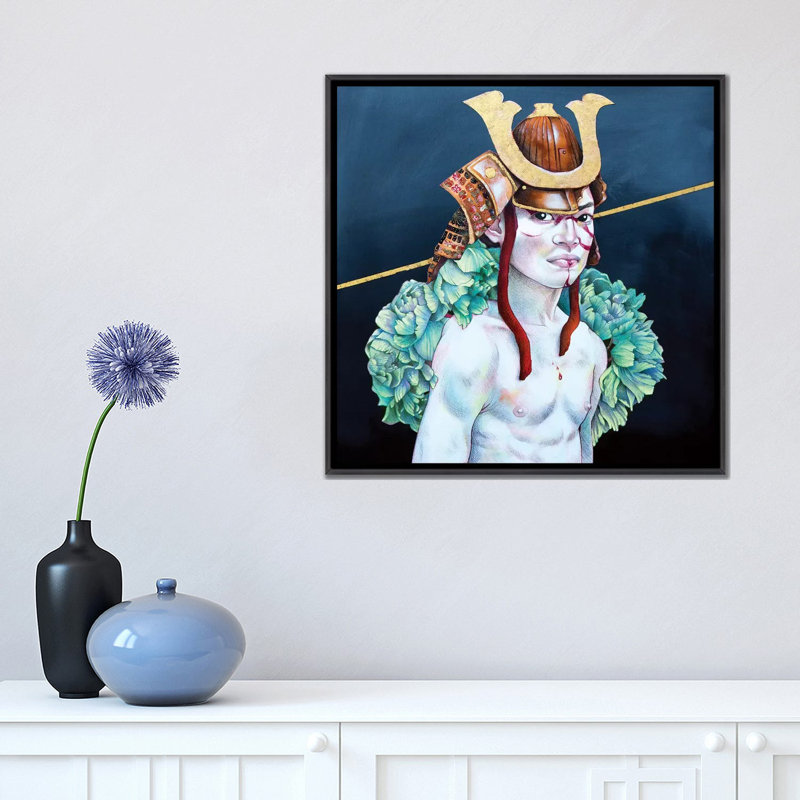 Juniper par Kim Haskins-reproduction d’art, Pas de tapis, H 18 po x l 18 po x 1,5 po, Toile avec cadre noir patiné