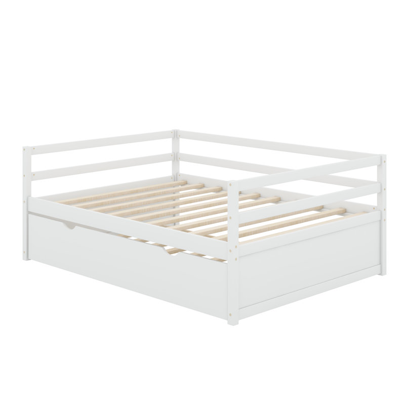 Cerasella Daybed with Trundle Bed, White