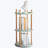 Storage Shelf, 360° Rotating Bookshelf, 3 Tier Bookcase W/ Large-Capacity Storage Space, Multifunctional Storage Rack, Compact Design, Standing Shelf For Living Room, Bedroom, Study Room, Kitchen