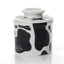 Butter Bell - The Original Butter Bell Crock, Motif de vache campagnarde, noir et blanc
