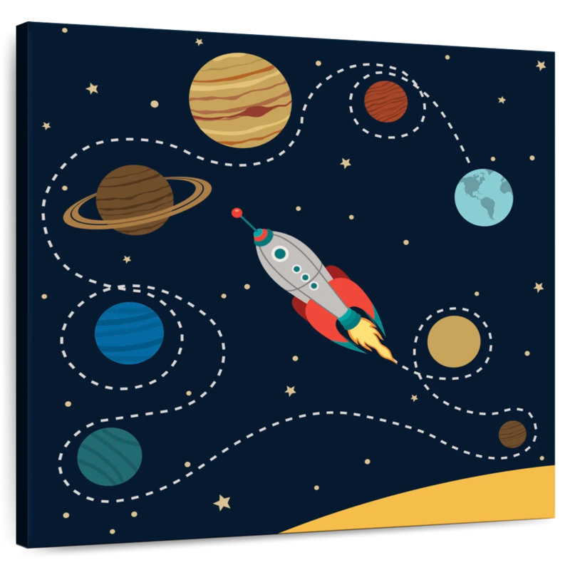 Ashelle Solar System Travel, 16" H x 16" W