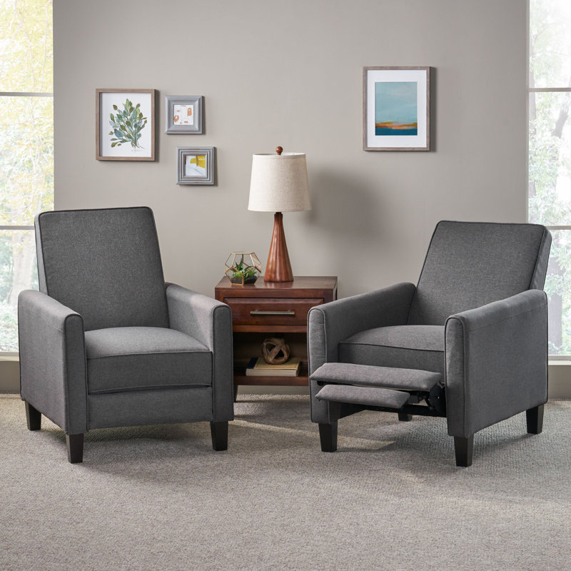 Fauteuil inclinable manuel 27 po Grantham, Polyester fumée
