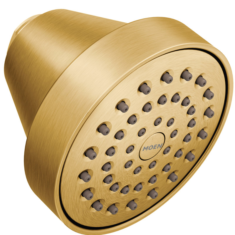 Align Full/Standard Fixed Shower Head, 2.5 GPM, Brushed Gold