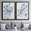 Inky Chickory Botanical I, toile encadrée de qualité supérieure - prête à être accrochée-1401104249-1401104251