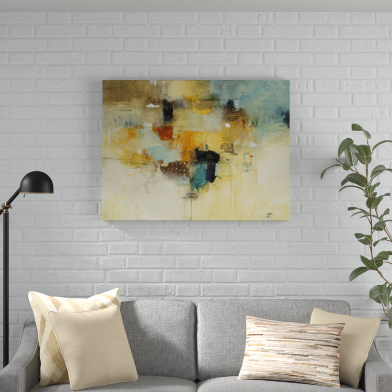 «Get Acquainted II», peinture sur toile tendue, H 40 po x l 30 po x P 1 po