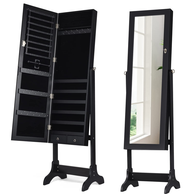 Toupin Jewelry Armoire, Black